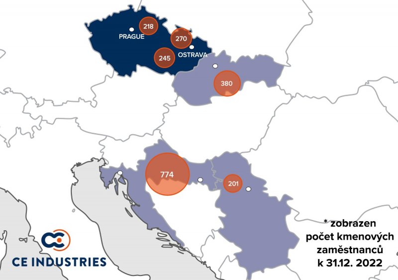 Díky dokončeným transakcím a akvizicím jsme meziročně rozšířili naše řady zaměstnanců napříč skupinou o 95 %!
